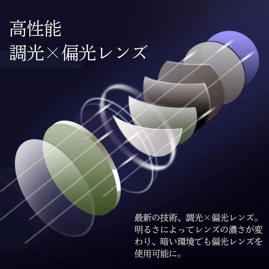 SEA FREAK Photochromic Polarized Sunglasses with Automatic Lens Color Change for and UV Protection Men's Fishing, Driving,