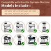 8 Pcs Felt Gasket Replacement for Breville Espresso Machine Grinders, Felt Washer Replacemen Compatible with BES870, BES878, BES880, BES980, BES990,
