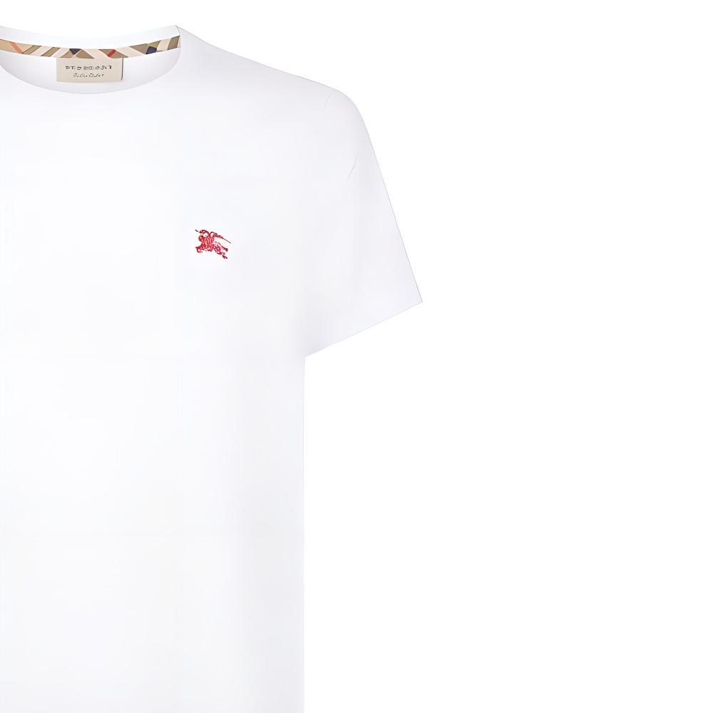 Burberry T-Shirts Men's White Crew Neck Moderate 8003831