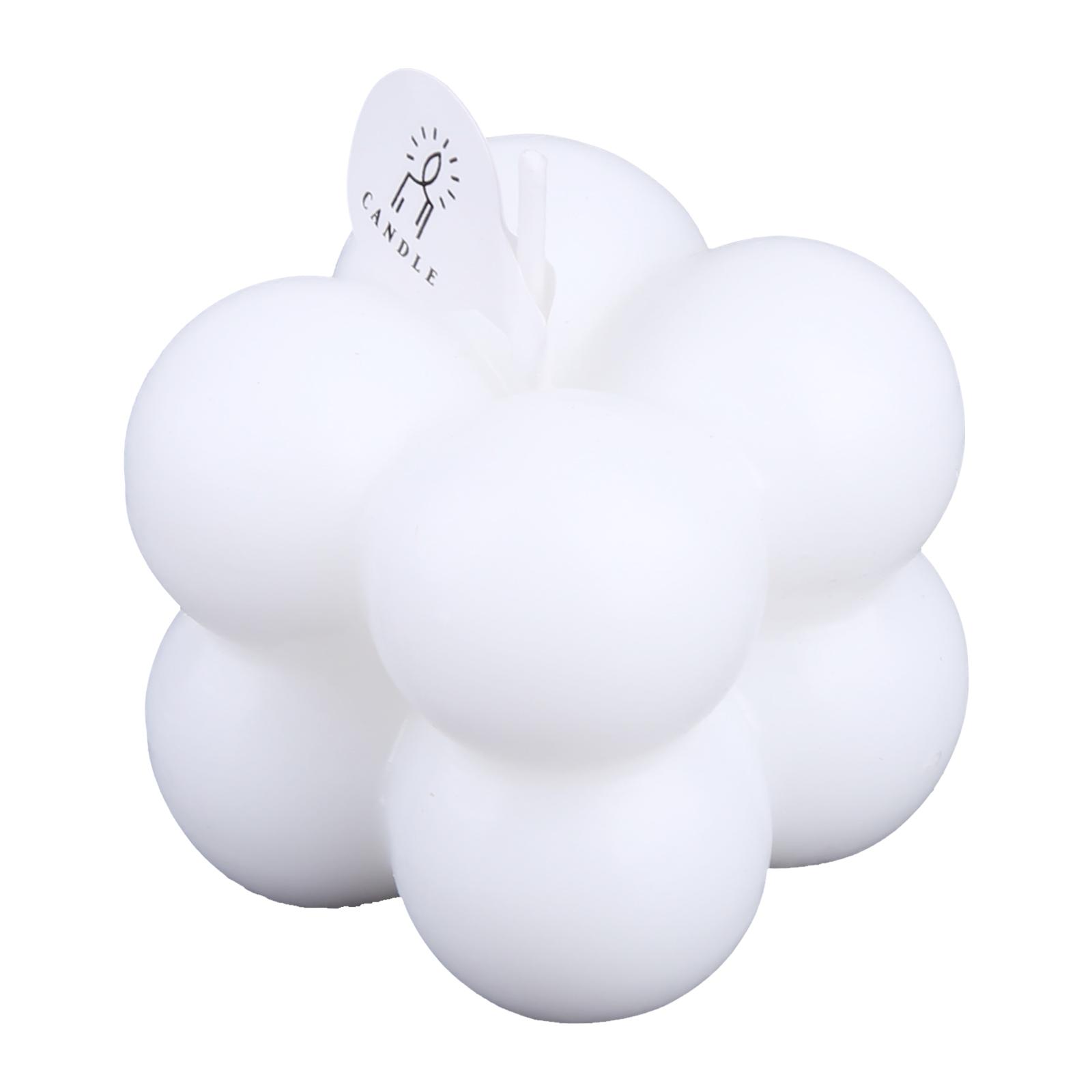 

Small Scented Candle Mini Cube Bubble Shaped Wax Candles Aromatherapy for Home Bedroom Wedding Festival Party Decoration Aesthetic Ornament белый