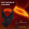 Electric Neck Heating Scarf winter warm Heated Scarfs soft Three-gear Temperature Control Neck Wrap Warmer no battery