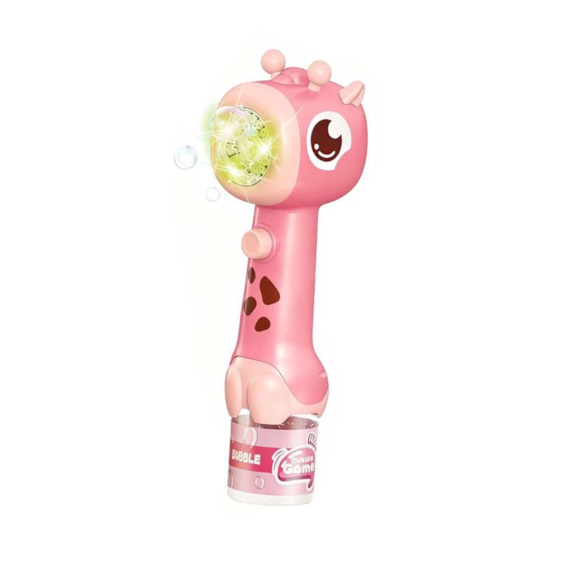 Giraffe Light-Up Automatic Bubble Wand Toy for Kids
