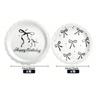 Pink And White Bow 7inch Plate And 9inch Plate Tableware Set For Prom Birthday Decoration, Pink And White Birthday Party Supplies
