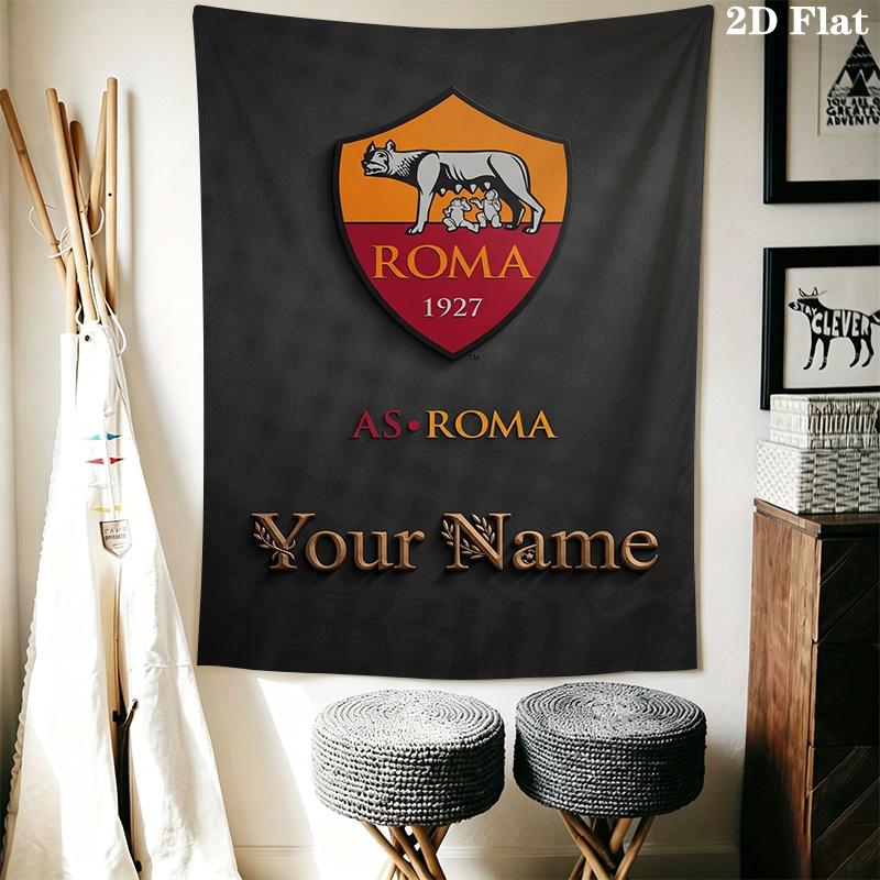 Name Custom AS Roma Wall Tapestry Aesthetic Wall Hanging Printed Fabric Blanket Decorative Tapestries for Bedroom Living Room Home Decor