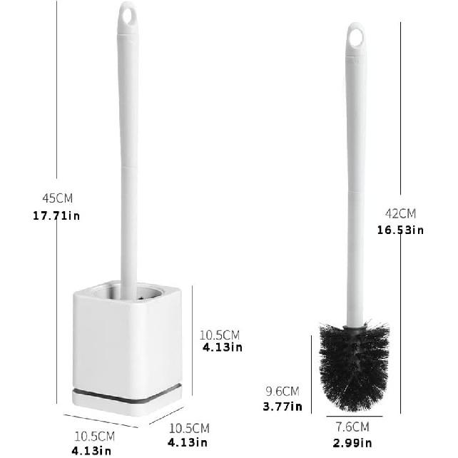 

Toilet Brush Toilet Brush Set Wall-Mounted Cleaning Brush Toilet Brush Squat Toilet Household Wall Hanging Rod Sanitary Brush Toilet Brush Set A