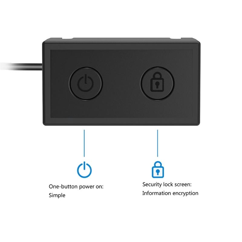 Desktop Computer Power Switches Button Lock Screen PC Computer Case Switches USB Power Supply Port for Home Office Internet
