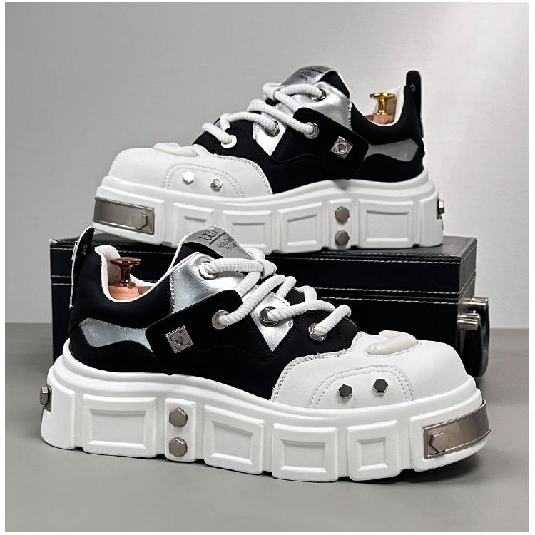 

New Fall/Winter Men s Casual Sneakers Thick-Soled Comfortable Outdoor Shoes Anti-Slip & Wear-Resistant Trendy & Fashionable 43 чёрный