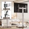 FITUEYES TV TV compatible with inch compatible with both horizontal and vertical height load capacity one middle shelf made of white stand,