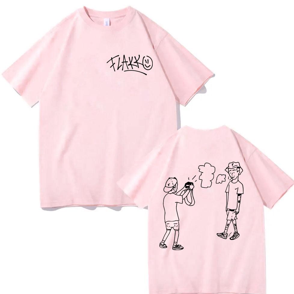 Rapper Rels B Skinny Flakko Print T-shirt Harajuku Hip Hop Pop Music T Shirts Men Women High Quality Fashion Oversized T-shirts