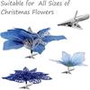 30Pcs Metal Crocodile Clip Home Room Decoration Xmas Tree Ornaments Christmas Flower Clip Wedding Decor New Year Accessories