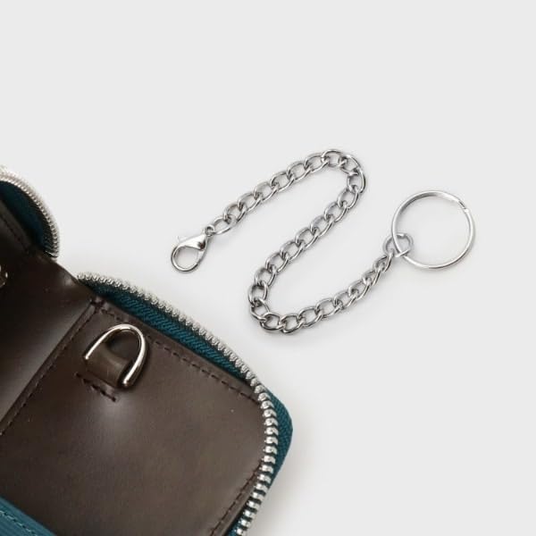 Takeo Kikuchi Key Case, Key Holder, Charm [NEW Leather Ripple Series] Smart Key Case G8701375 Men's Navy (094) 00 (FREE)