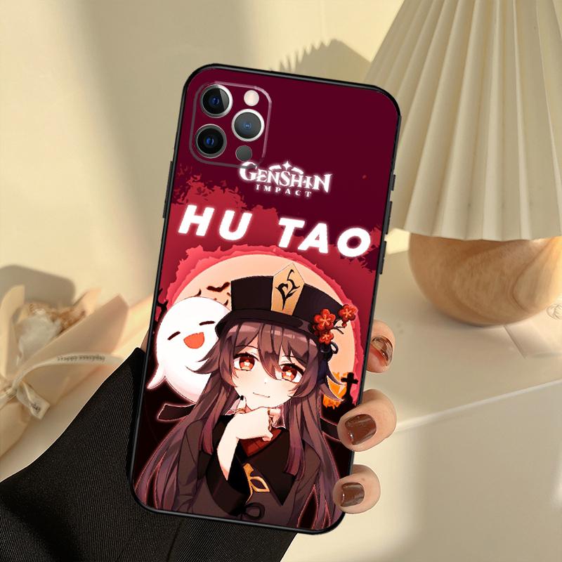 Hu Tao Genshin Impact Phone Case For iPhone 13 16 15 11 12 14 17 Pro Max 12 mini 15 16 Plus 16e 17 Air Cover Funda