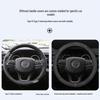 Breathable Non-slip Hand-sewn Leather Steering Wheel Cover for 05-24 Jeep Gladiator