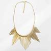 Multi Layer Geometric Necklace Charm Metal Chain Choker Punk Style Metal Line Necklace  Women