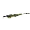 2x Carp Fishing Leader Line 100cm/45lb QC Hybrid Clip Leadcore Leader Camo Green/Brown Carp Fishing Hair Rigs Terminal Tackle Accessories