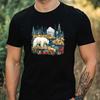 T-Shirt Herren Blumenbär Motiv Baumwolle Größe XS bis 5XL