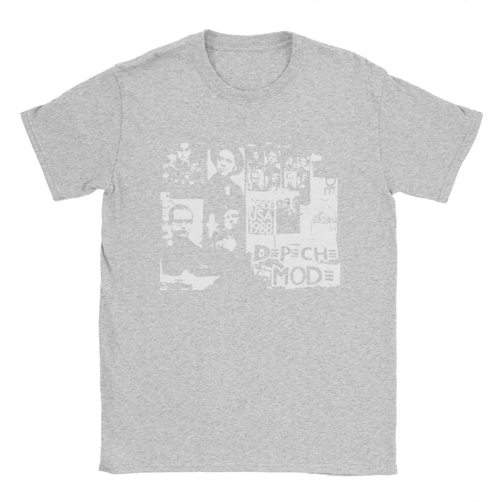 Fun Depeches Cool Modes T-Shirts for Men Round Neck Pure Cotton T Shirts Short Sleeve Tee Shirt Printed Clothing