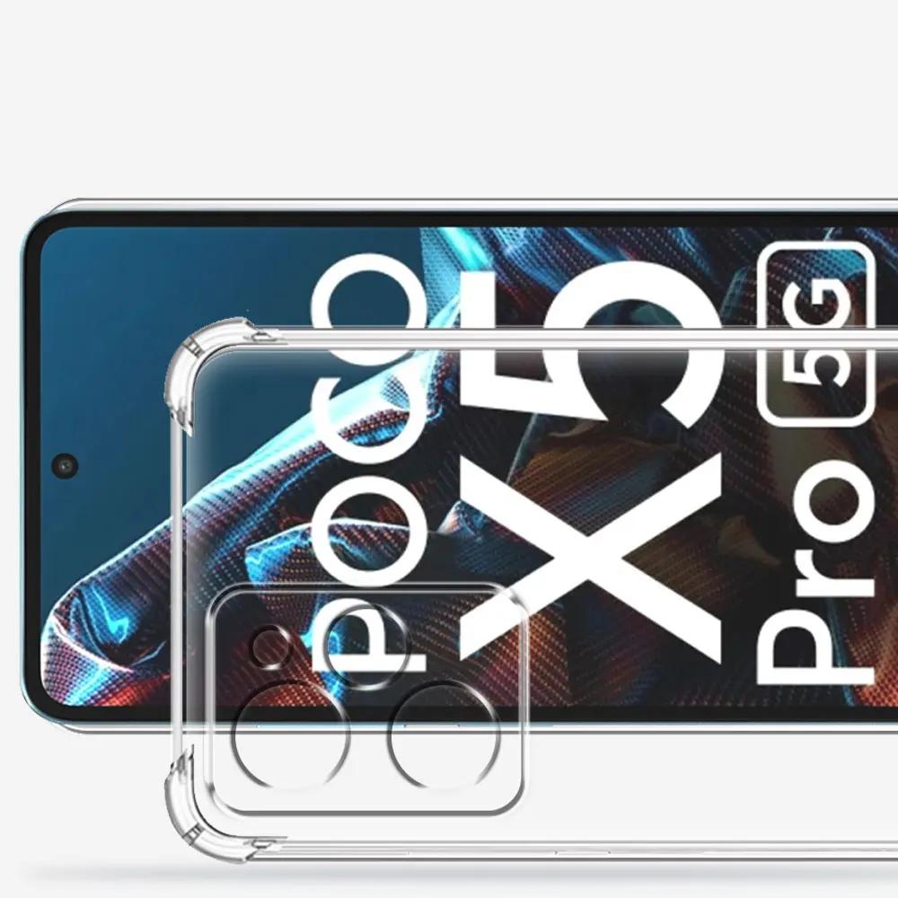 For Xiaomi Poco X5 Pro Case Silicone Soft Shockproof Transparent Cover For Poco X5 Clear Phone Case For Poco X5 Pro Funda Coque
