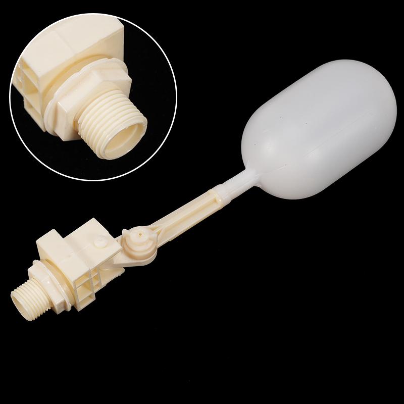 4 Type DN15 Adjustable 1/2" Floating Auto Fill Valve Automatic Fill Tank Water Level Control 1/2" Thread Plastic Float Valve