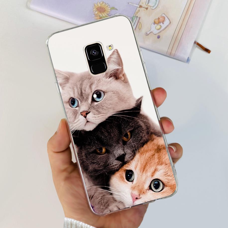 For Samsung Galaxy A6 A8 Plus Case 2018 Case Fashion Butterfly Soft Clear TPU Phone Cover For Samsung A6+ A8+ A 6 A 8 2018 Funda