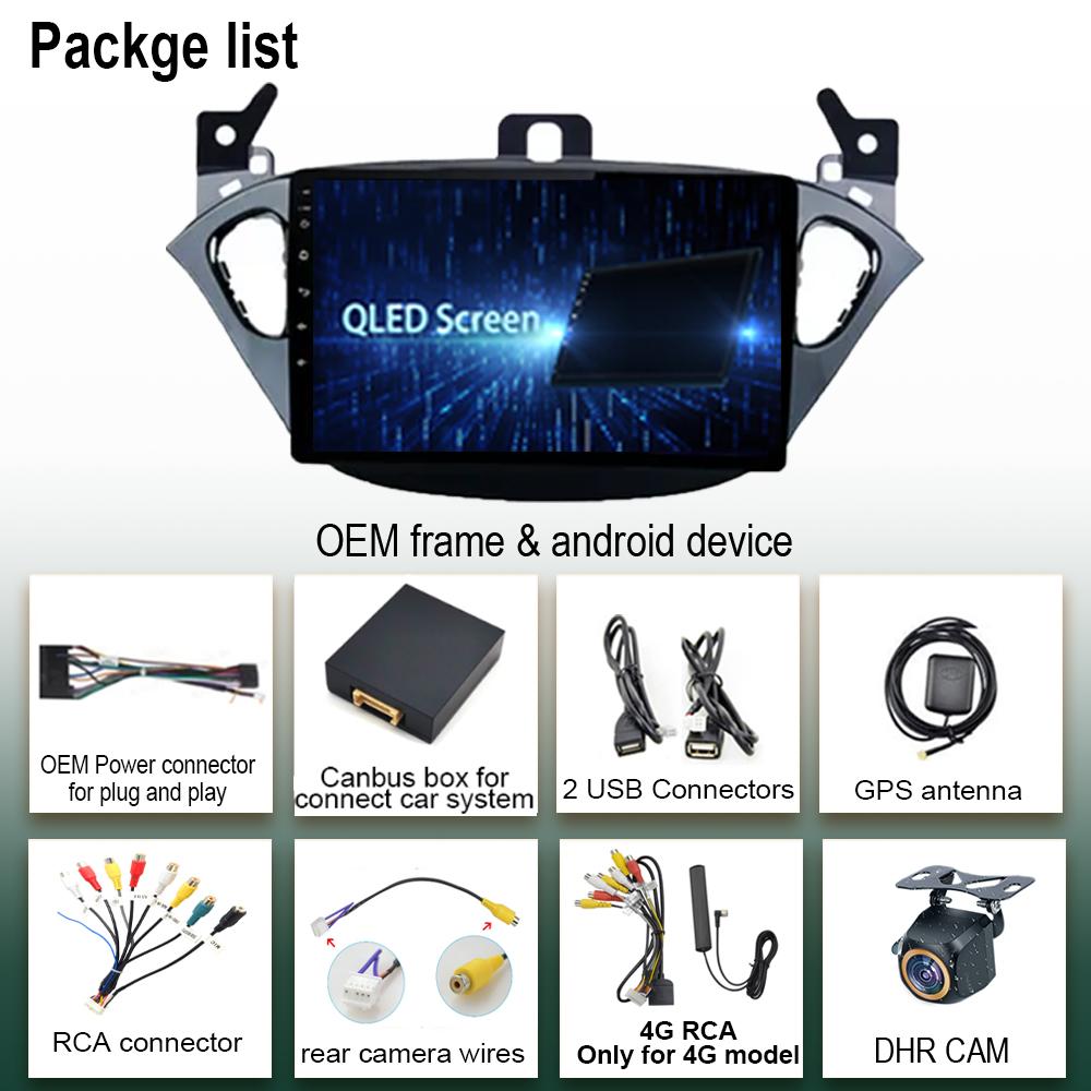 Carplay NO 2Din Android 14 For Opel Corsa E 2014 2015 - 2019 Car Radio Radio Multimedia GPS Bluetooth Auto Stereo DVD DSP WIFI