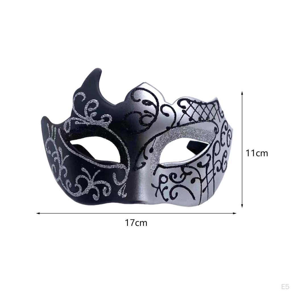 Half Face Mask Masquerade Cosplay Novelty Comfortable Decorative Props Mardi Gras for