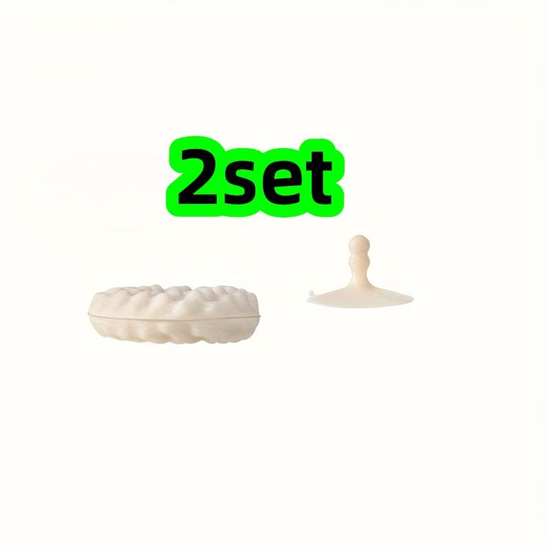 2 Sets of Honeycomb Dishwashing Sponges (Each Set Includes 1 Sponge + 1 Suction Cup) for Kitchen Cleaning, Double-Sided Scouring Pads, Imitati