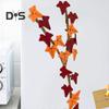 Břečťanové rostliny Samolepky na lednici Realistický design 3D Magnetické břečťanové listy Samolepky na lednici Flexibilní stonky Botanická dekorace