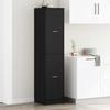 Pharmacy Cabinet Black Oak Effect 40 x 41 x 174.5 cm