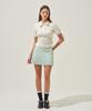 KANDINI Mint Pastel Pleated Skirt