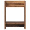 Plant Stand with Shelf Rustic Wood Finish 30 x 30 x 40 cm Engineered Wood