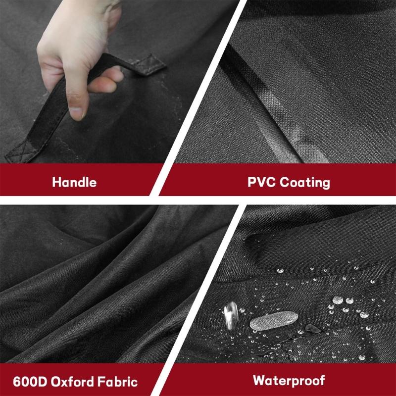 Durable Polyester Fire Pit Cover Designed For 15 Inch Round Pits Featuring Handle Easy Installation