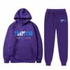 Children's Plush Long Sleeve Pants Loose Hoodie Embroidered Printed Hoodie Set
