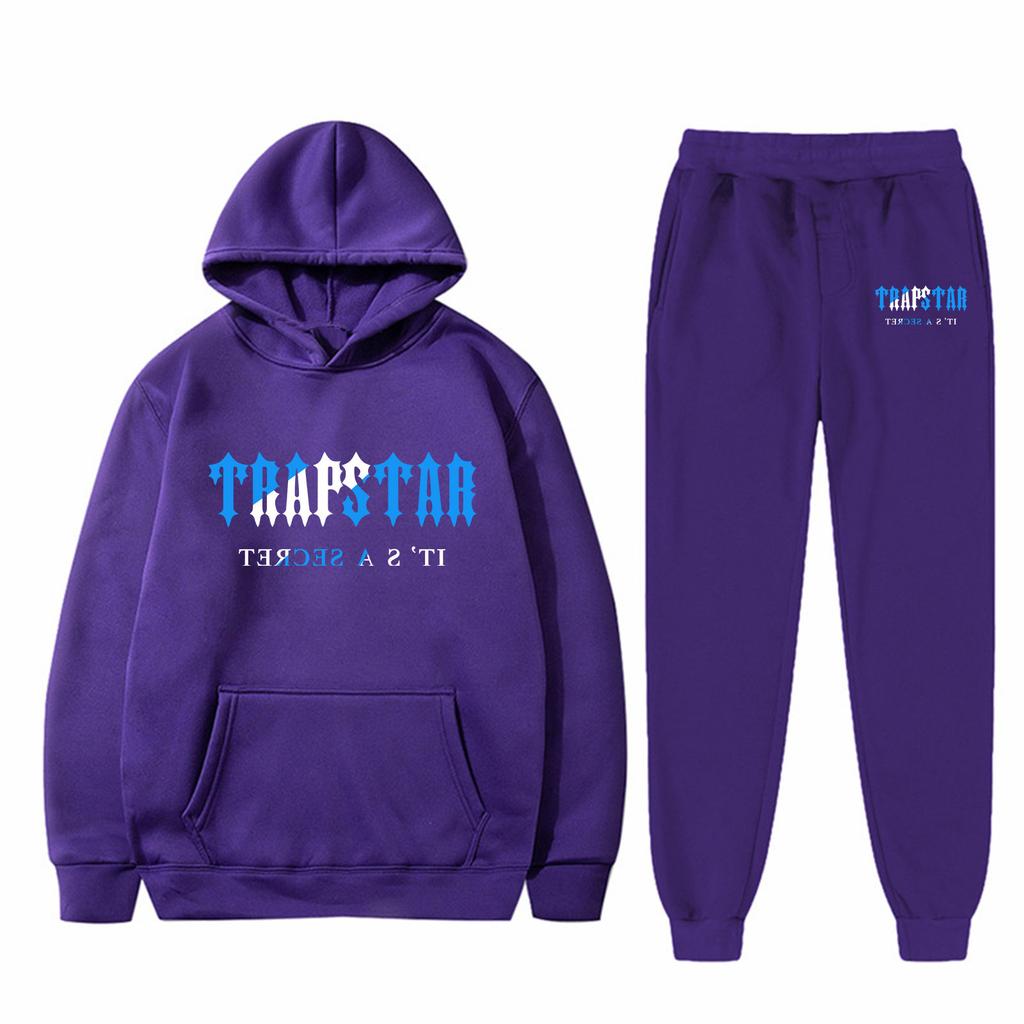 Children's Plush Long Sleeve Pants Loose Hoodie Embroidered Printed Hoodie Set