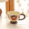 Retro Artistic Sense Cup Household Drinking Water Mug Home Water Cup Office Ceramic Cup Coffee Cup Breakfast Cup