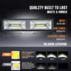 6'' LED Work Bar 16led Slim 48W Moto Work SUV Offroad UTV 4x4 Truck Backup Reverse Spotlight Driving Fog Lamp