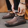 38-48 Handgefertigte Echte Lederstiefel Herrenschuhe Bequeme Stiefeletten Für Herren Freizeitschuhe Große Größen Werkzeugschuhe