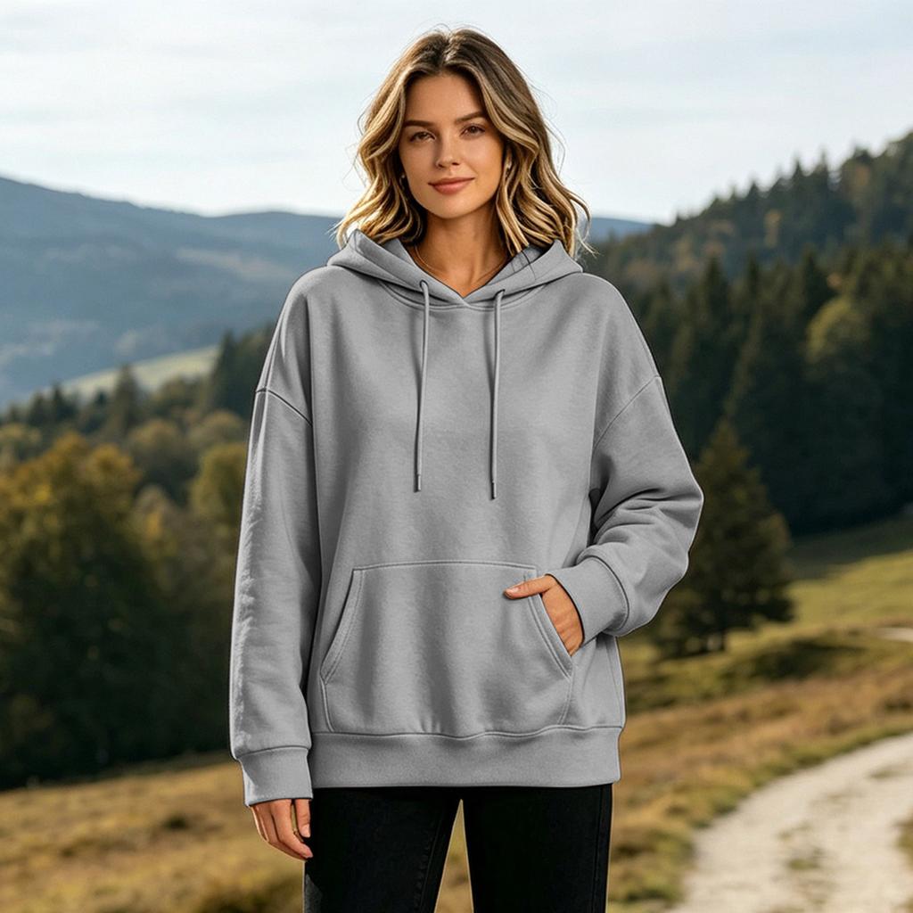 Sweat à capuche décontracté pour femme pour le printemps et l'hiver