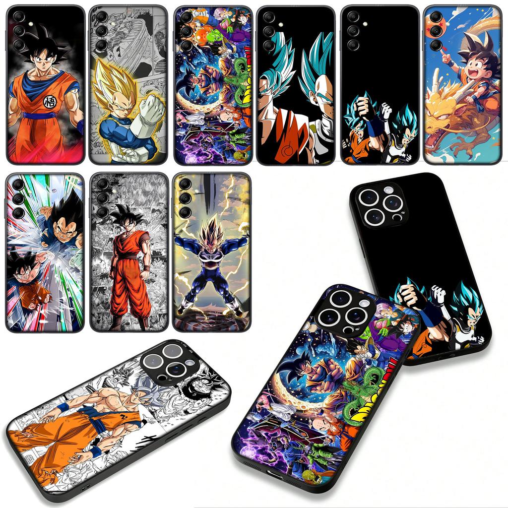 For Samsung Galaxy A25 A37 A57 A12 A14 A50 A51 A70 A71 A72 A21S A04 M15 Note 20 9 8 10 Case Super Dragon Gokus Vegeta Balls