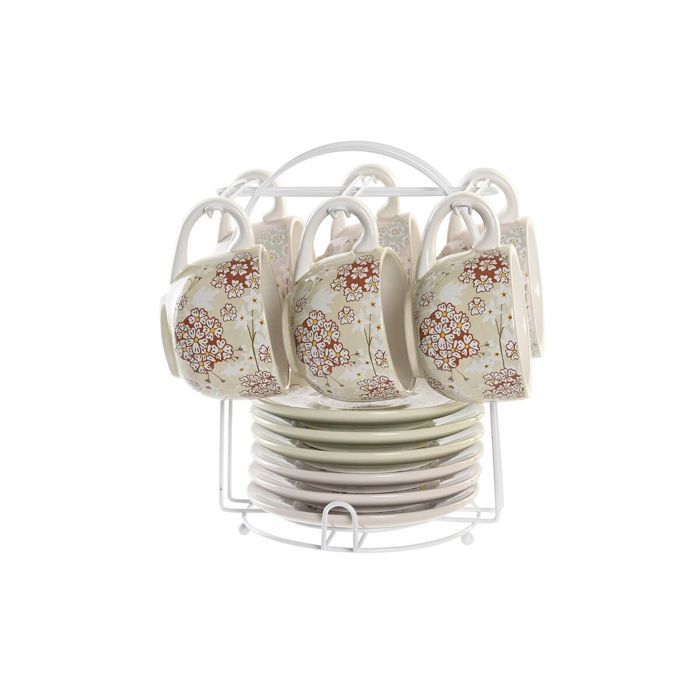 Tasse à café - DKD HOME DECOR - Métal et Dolomite - Élégance - Chic - Vert/Beige
