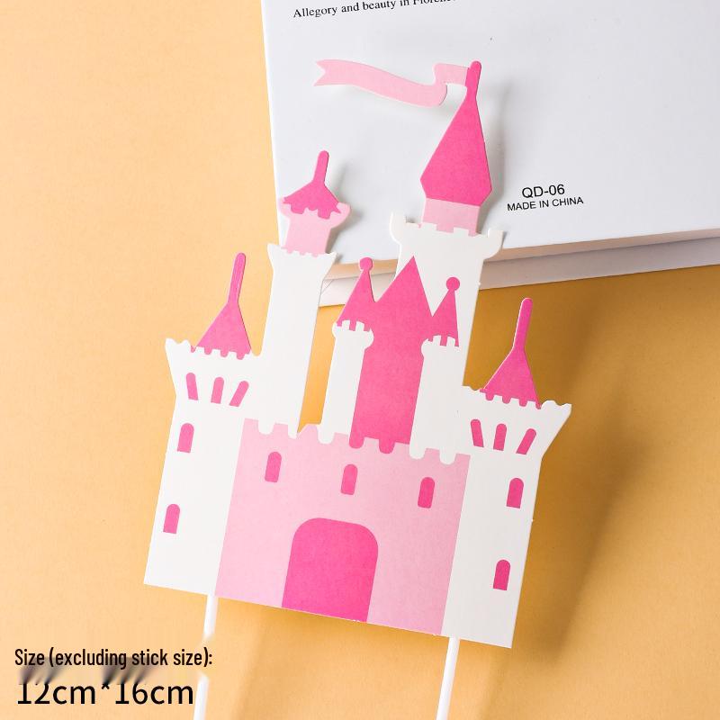 Pink & Gold Royal Birthday Cake Topper Set