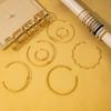 European & American High-End Gold Wire Multi-Layer Bracelet Necklace.