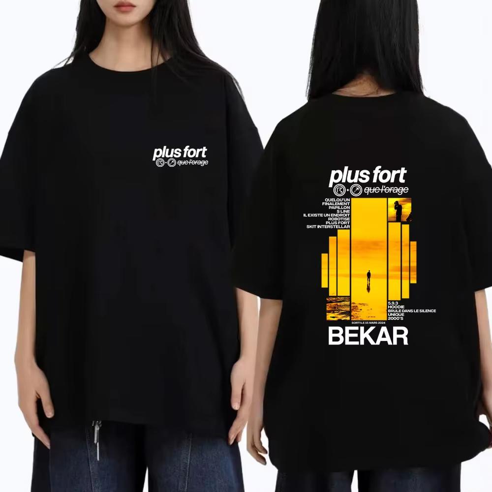 

Rapper Bekar Plus Fort Album Graphic Tshirt Men Women Hip Hop Fashion Pop Music T-shirt Unsiex High Quality Soft Cotton T Shi... S разноцветный