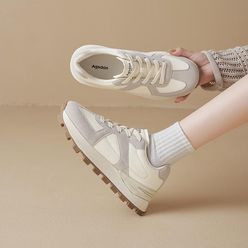 Augustine Forrest Gump Shoes Women's 2025 New Autumn Casual Thick-soled Shoes Small German Training Shoes Sports Little White Shoes Tide