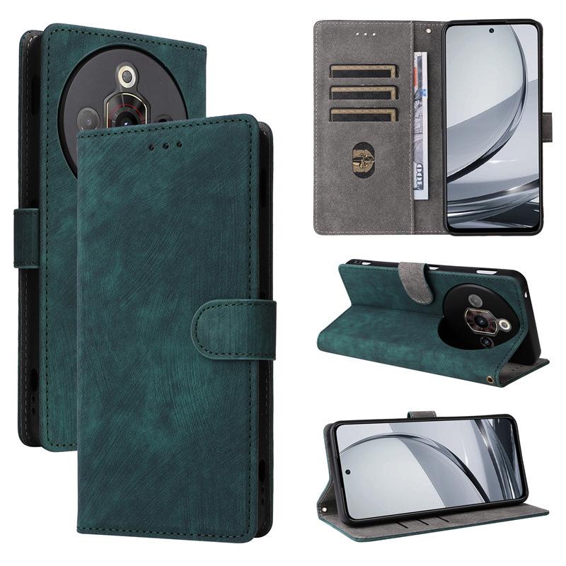 Etui z klapką do [ZTE nubia Focus Pro] Etui na telefon ze skóry PU Pełna ochrona obudowy Odporne na wstrząsy z [blokowaniem RFID]