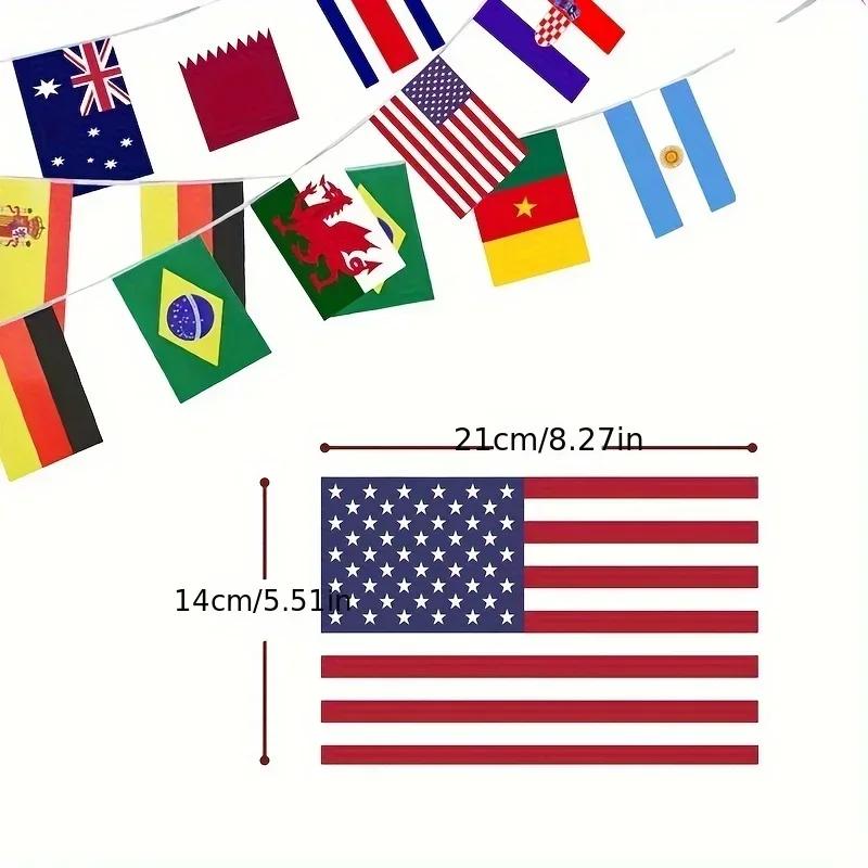 1Set 32 flags String Flag Countries Around The World Nations Flag 32 Teams Games Hanging Flags