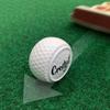 2pcs Flat Golf Training Balls Two Layer Driving Range Balls Golf Practice Balls for Swing Putter Driving Range Backyard