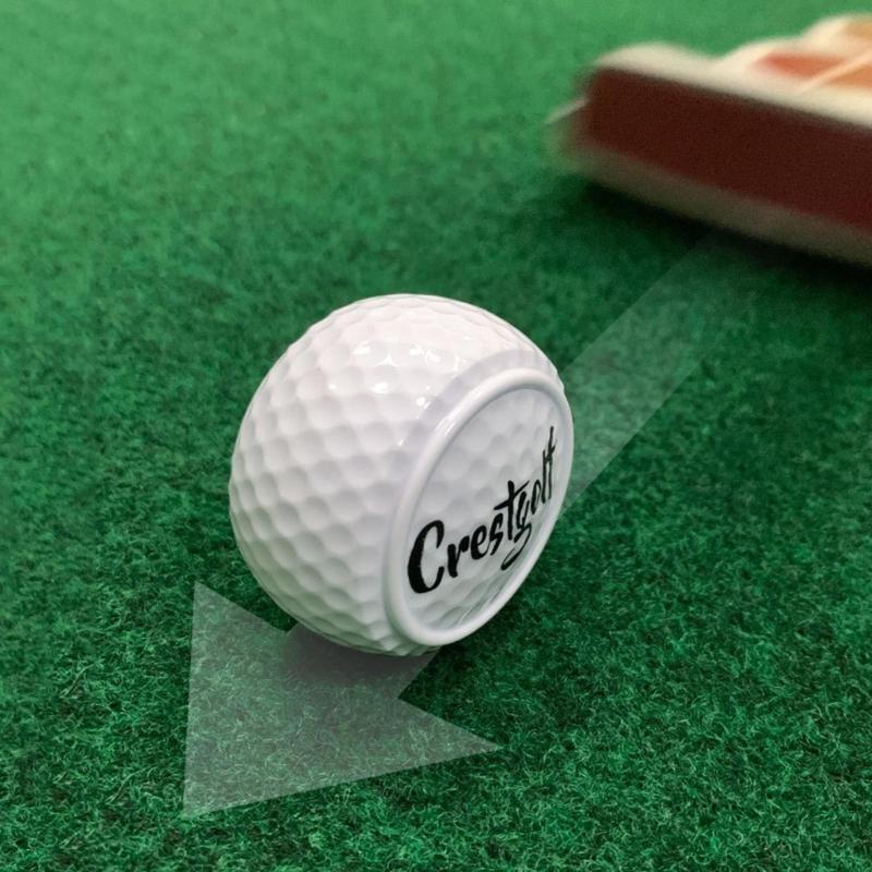 2pcs Flat Golf Training Balls Two Layer Driving Range Balls Golf Practice Balls for Swing Putter Driving Range Backyard