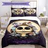 Christmas Nightmare Bedding Set Breathable Duvet Cover with Pillowcases Decorative Bed Linen for Bedroom Home Decoration Birthday Gift