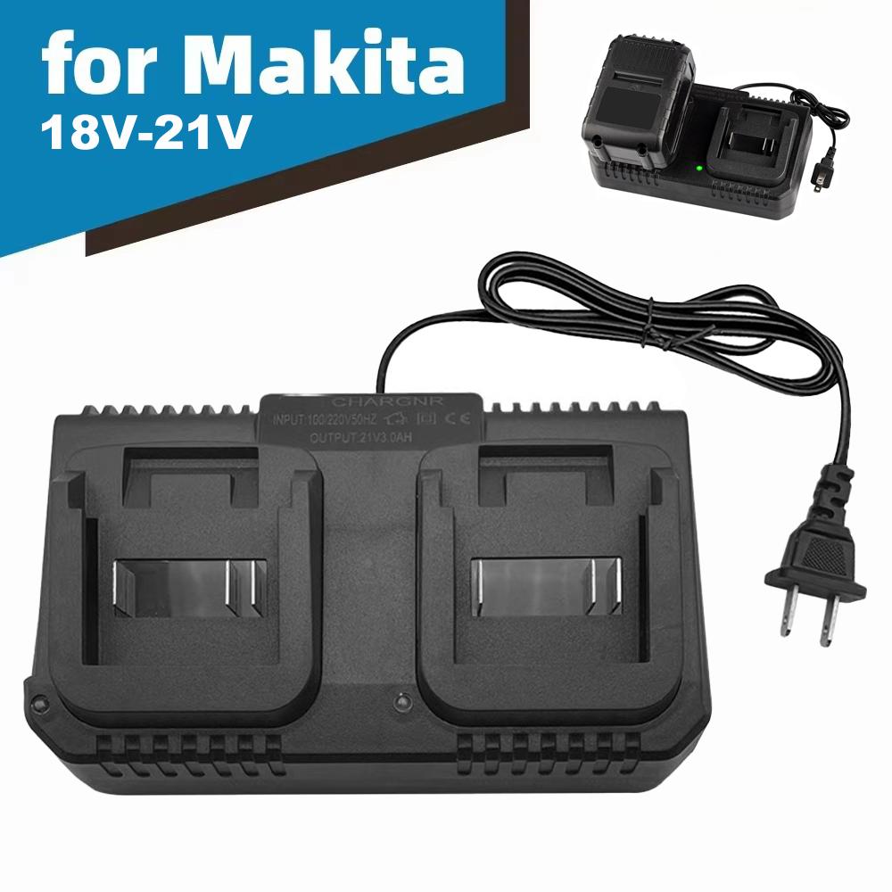 3A Lithium Battery Charger Fast Charging EU/US Plug Power Tool Portable Charger for Makita 18V 21V BL1415 BL1815 BL1830 BL1850